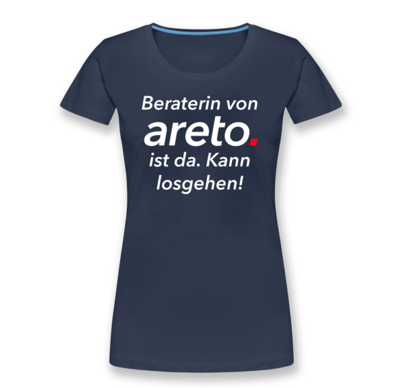 areto T-Shirt mit motiv: Beraterin von areto ist da