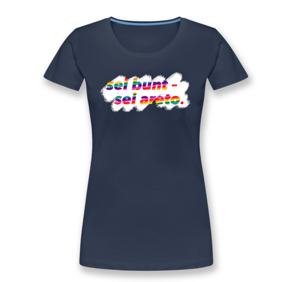 areto T-Shirt mit motiv: sei bunt- sei areto (Design-2)